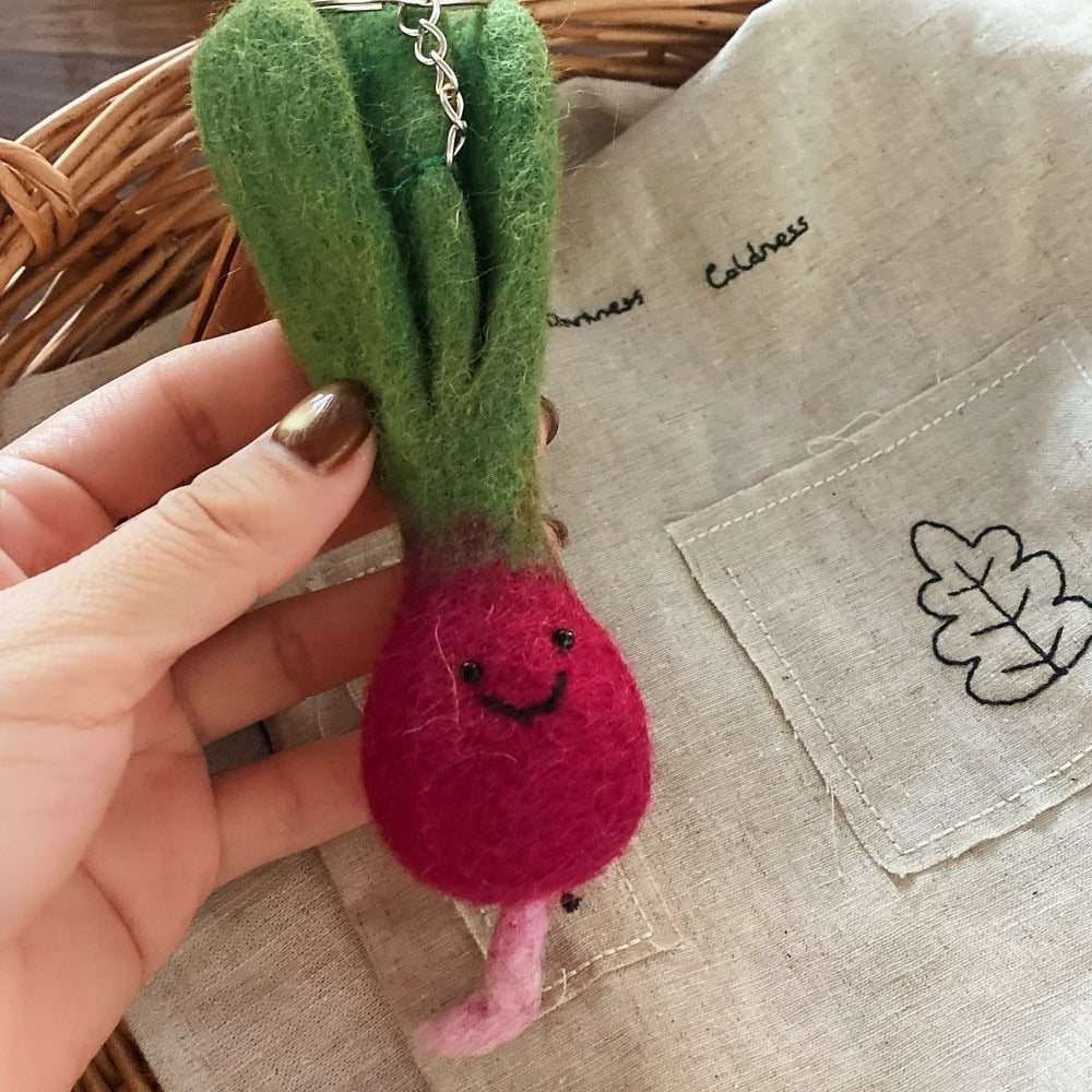 Vegetable Wool Felt Keychain Cute Bag Charm