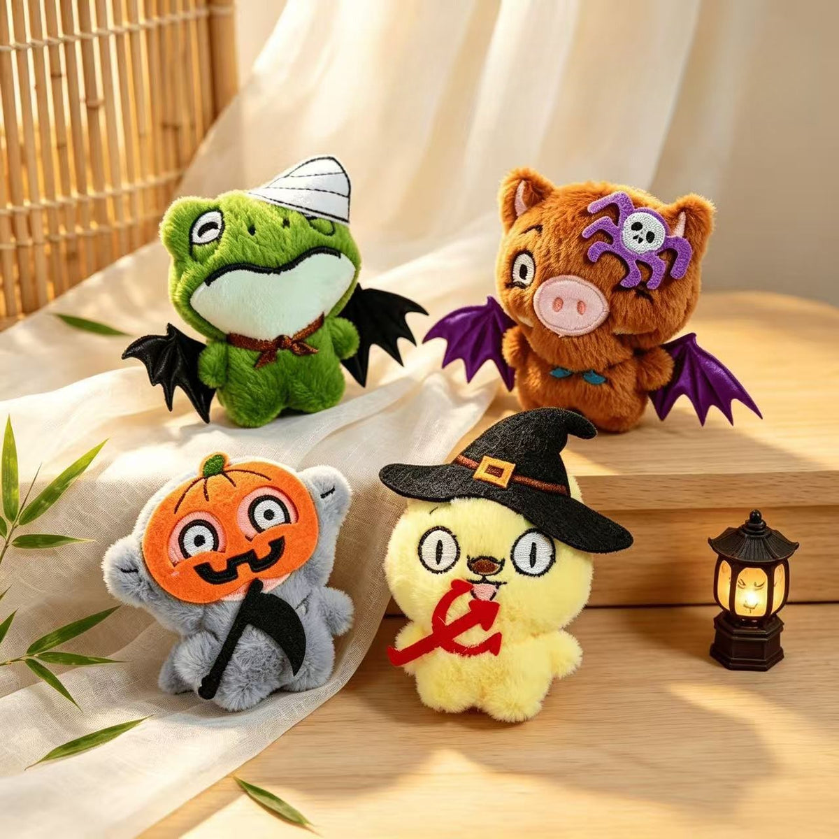 Halloween Plush Character Hanging Bag Charm Keychain