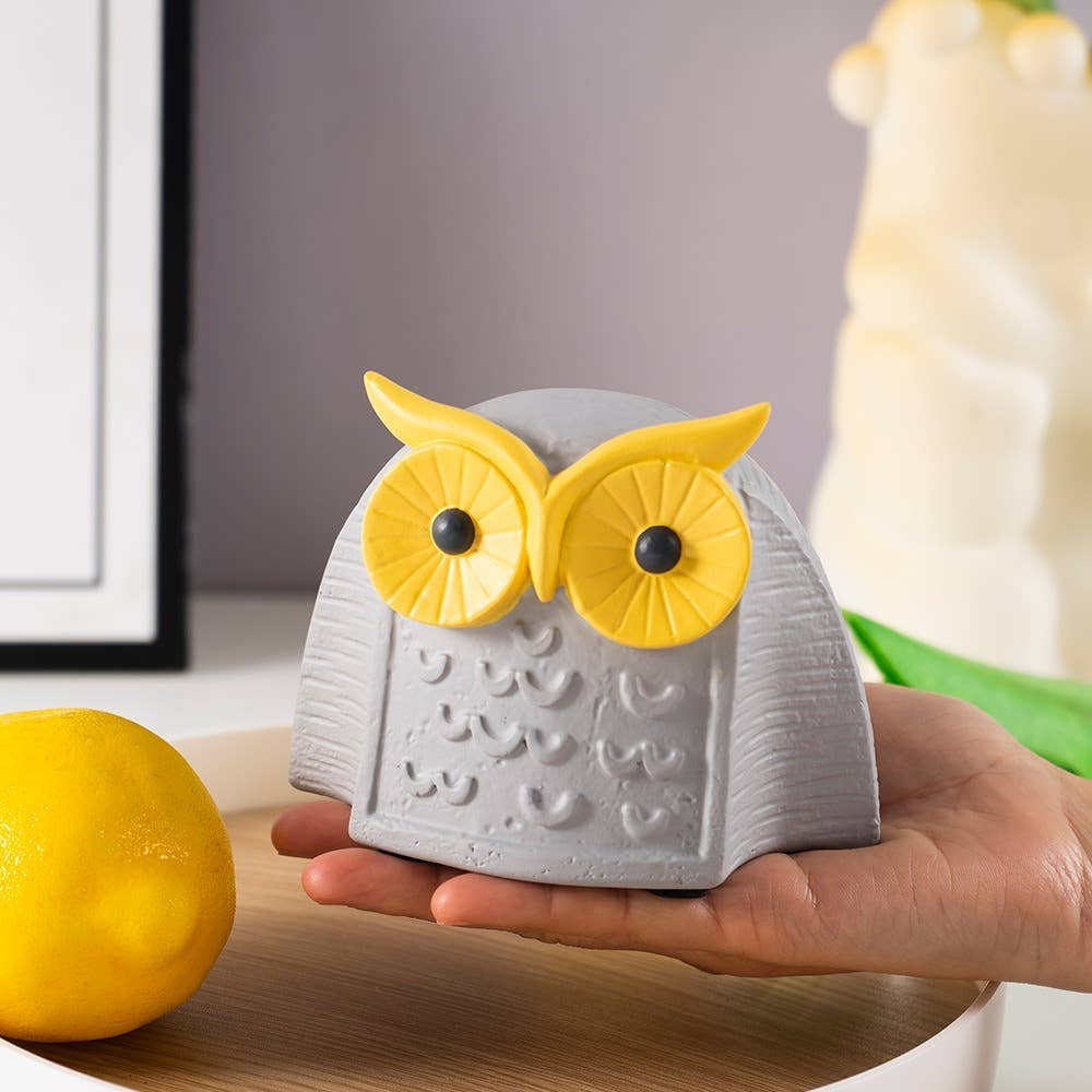 Modern Resin Owl Figurine Home Office Decorative Sculpture