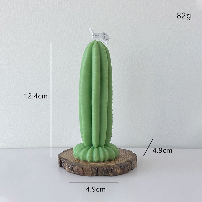 Cactus Candle Desert Plant Decor Minimalist Home Accent Gift