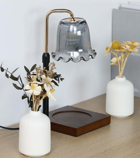 Valentine’s Day Wood Base Wax Melt Warmer Lamp Dimmable