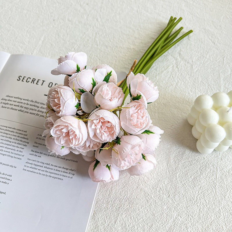 Artificial Peony Flower Bouquet Faux Floral Wedding Home Decor