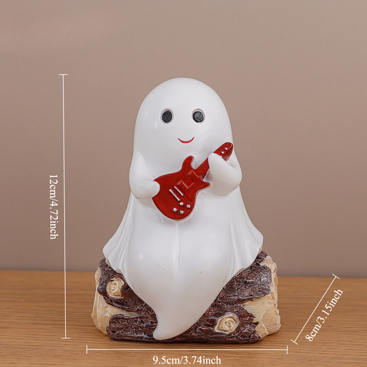 Halloween Ghost Resin Figurine Moon Night Tabletop Decor