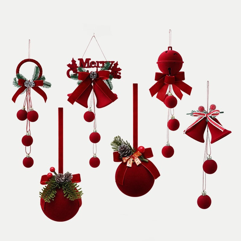 Velvet Christmas Hanging Ornament Holiday Tree Decoration