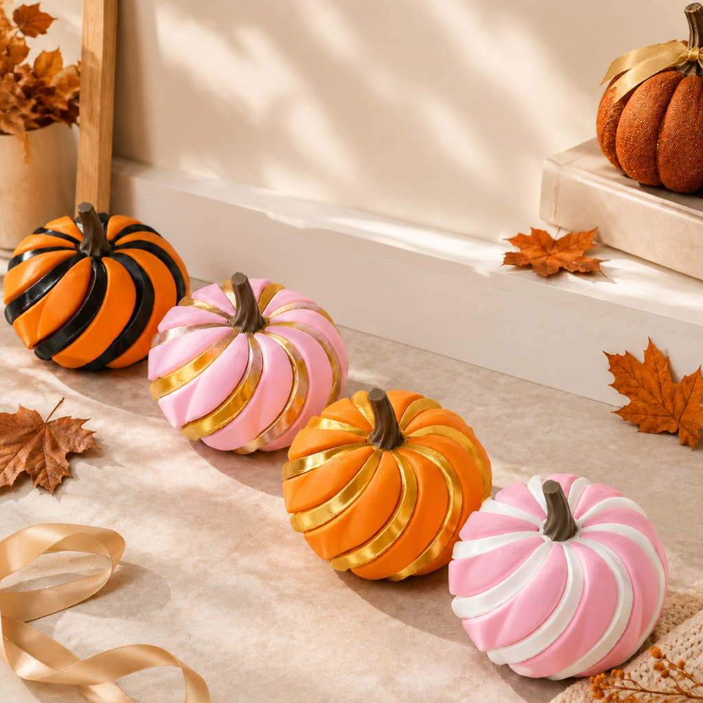 3D Printed Pumpkin Fidget Toy Halloween Desk Decoration