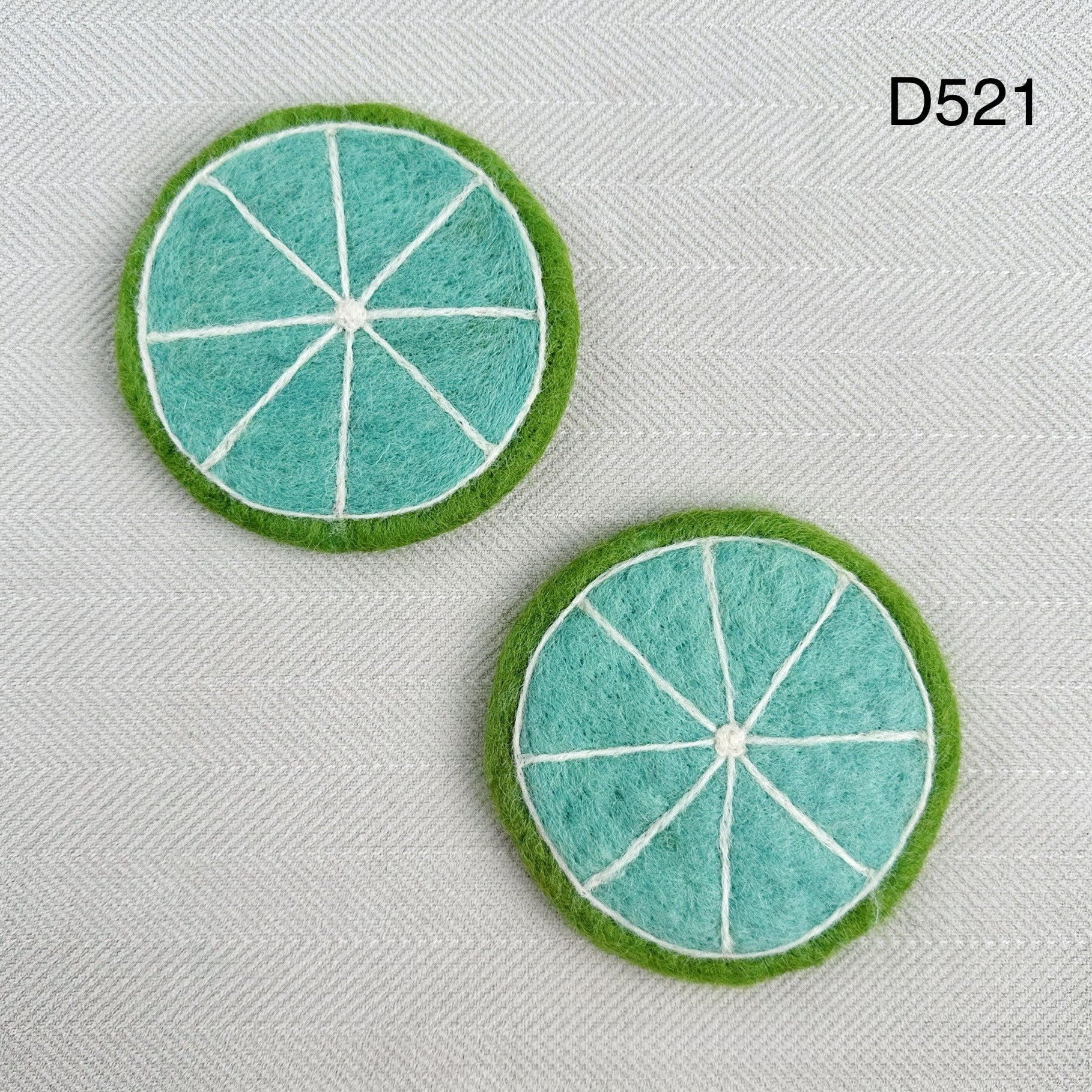 Handmade Wool Felt Fruit Coaster Colorful Food Drink Mat