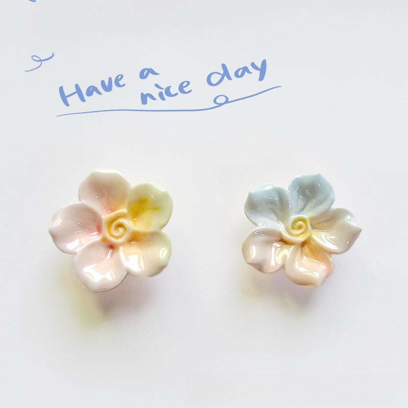 Ceramic Mini Flower Assortment Handcrafted Decorative Accent