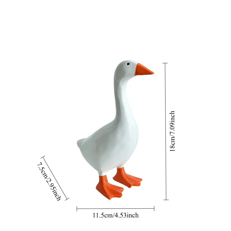 Cute Resin Goose Magnetic Key Holder Home Decor