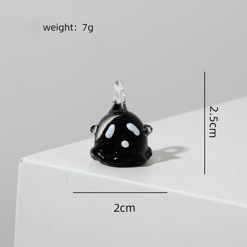 Handmade Glass Halloween Pendant Crystal Charm Hanging Decor