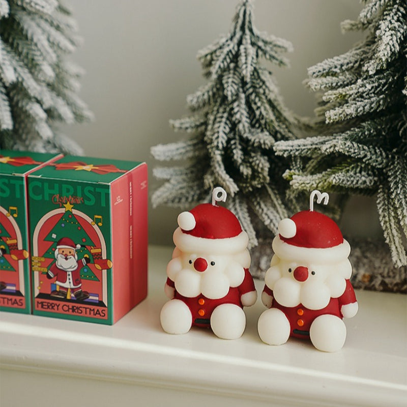 Christmas Santa Scented Candle Holiday Decorative Gift