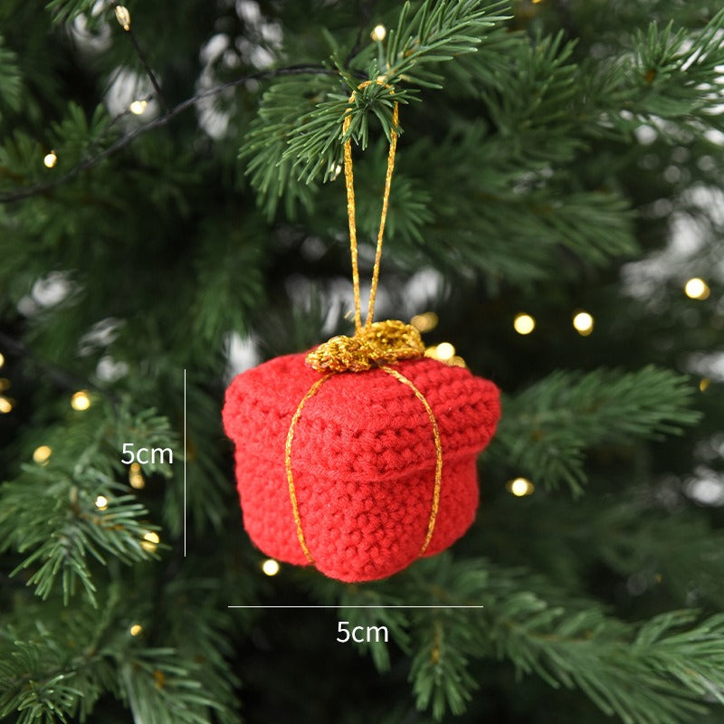 Christmas Crochet Ornament Handmade Holiday Tree Hanging Decor