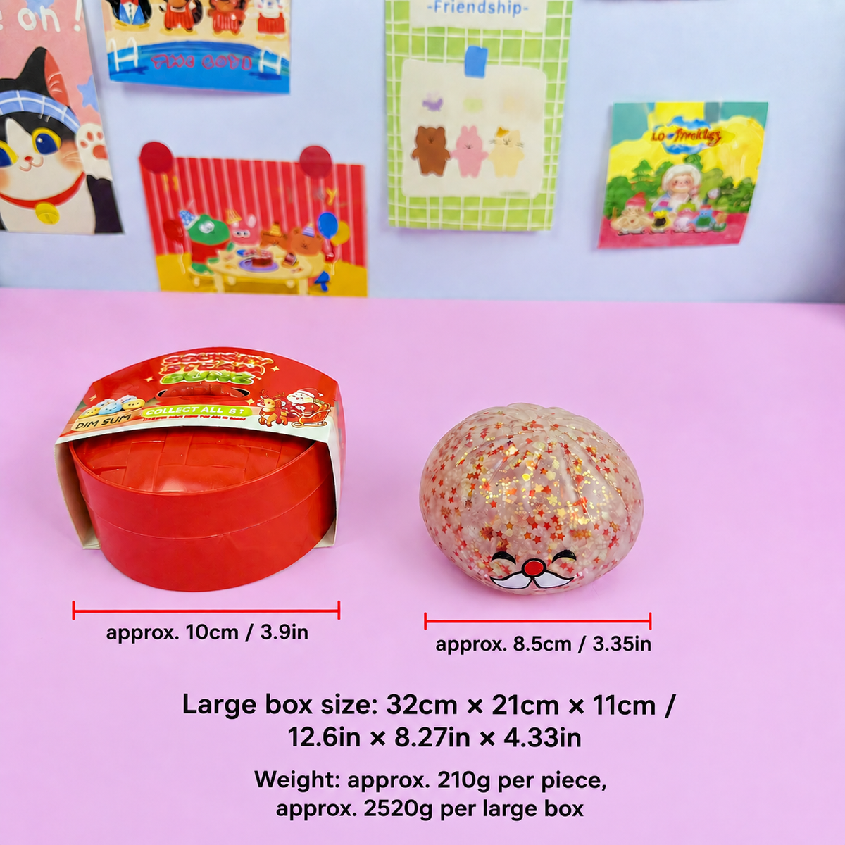 Christmas Dumping Shape Squishy Ball Stress Relief Toy Gift