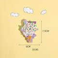 3D Flower Bouquet Fridge Magnet Cute Mini Floral Decor