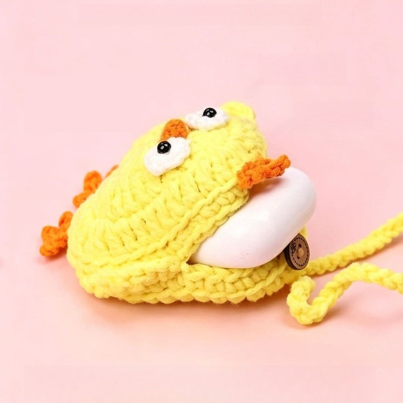Handmade Crochet Mushroom Chick Mini Bag Novelty Gift