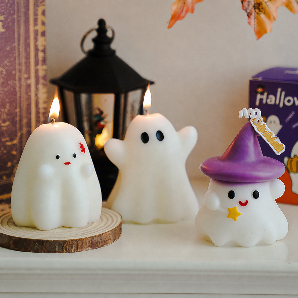 Halloween Ghost Candle Seasonal Home Decor