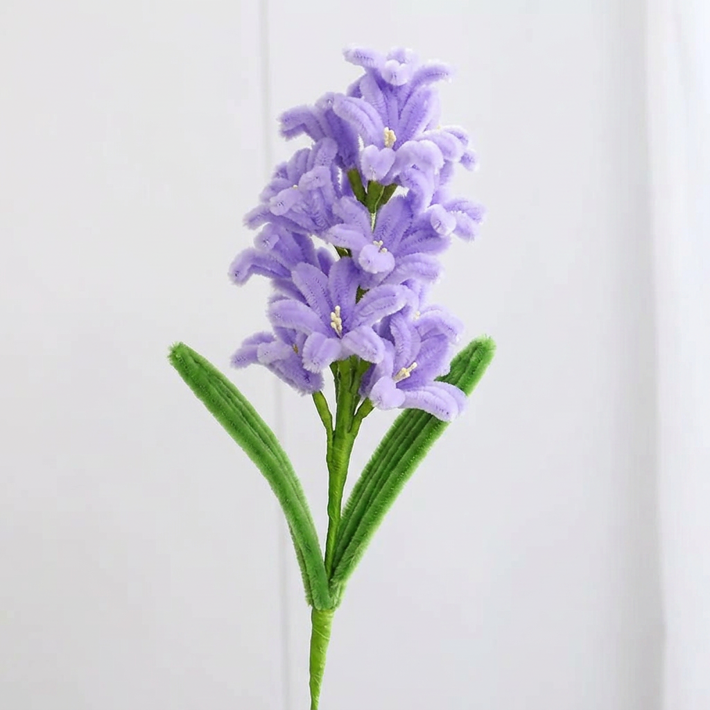 Handmade Hyacinth Flower Stem Faux Floral Decor