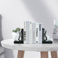 White Cat Bookends Set of 2 Decorative Resin Book Holder