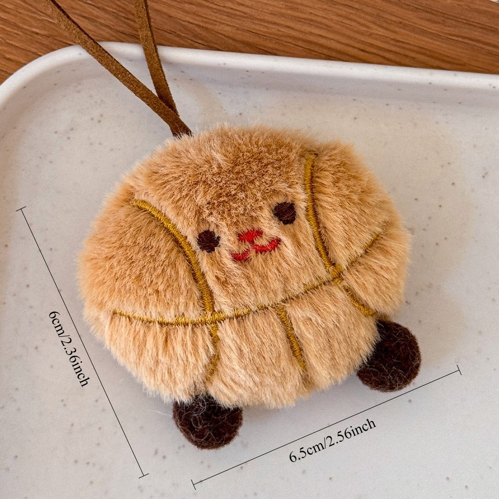 Plush Sports Ball Keychain Bag Charm Cute Keyring Pendant