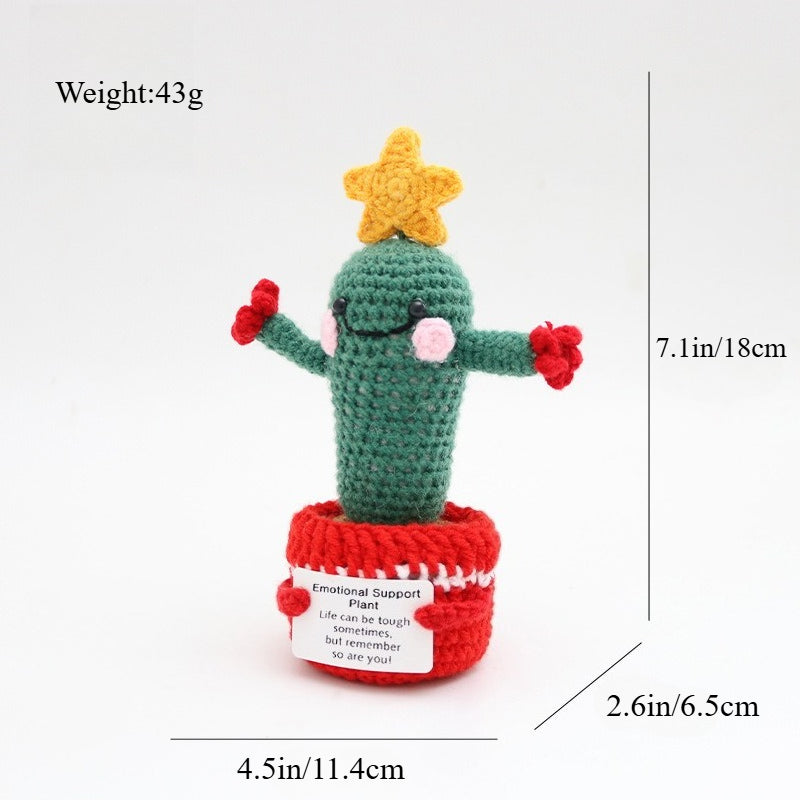 Handmade Crochet Christmas Plush Ornament Gift Decor