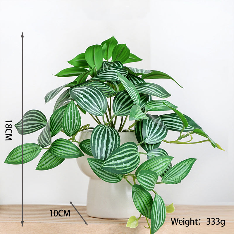 Artificial Potted Green Plant Desk Tabletop Decor