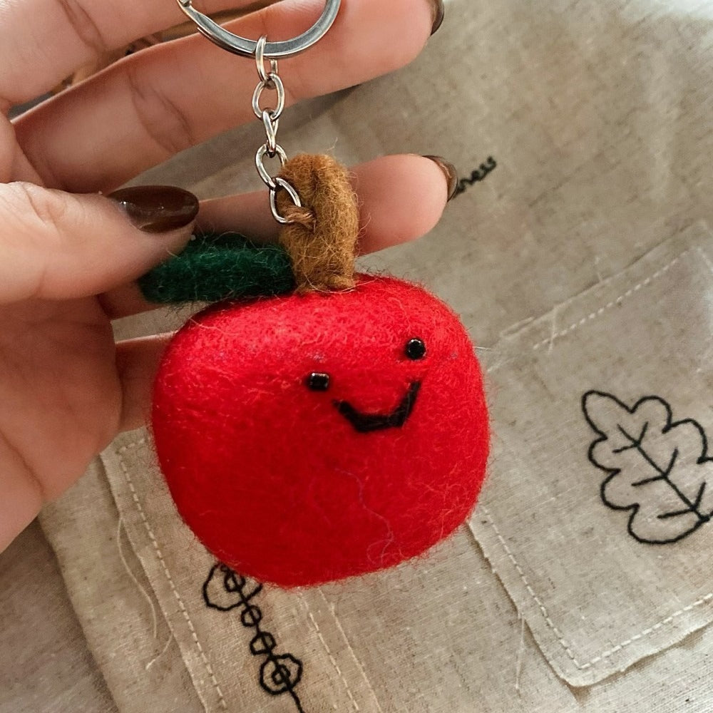 Vegetable Wool Felt Keychain Cute Bag Charm
