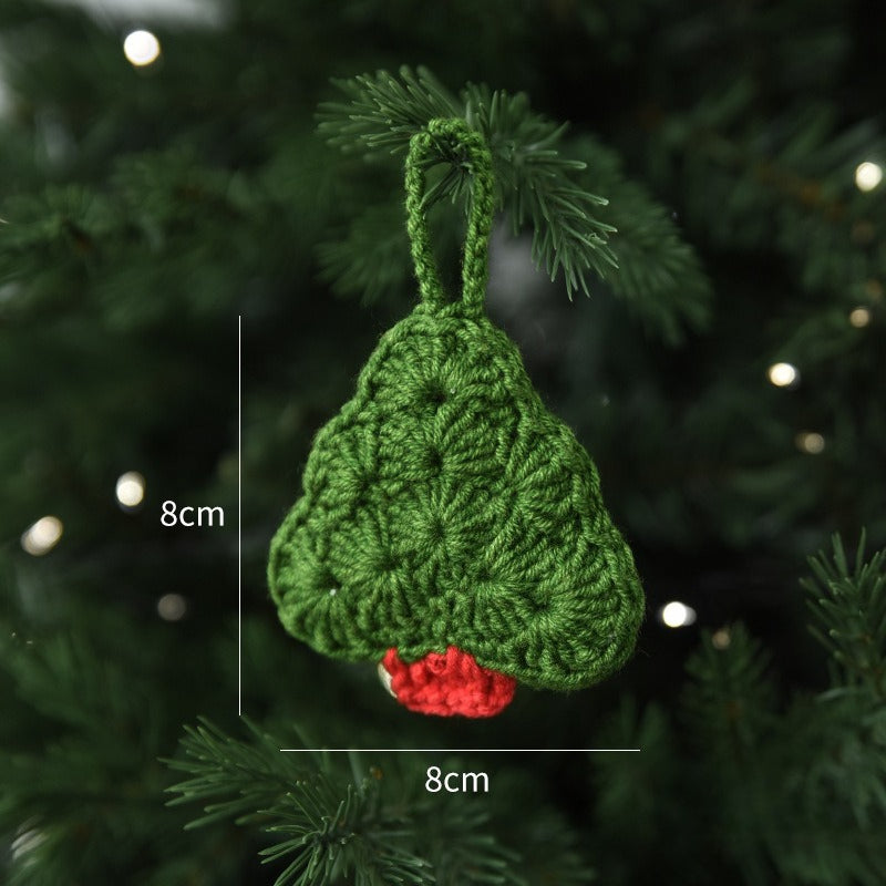 Christmas Crochet Ornament Handmade Holiday Tree Hanging Decor