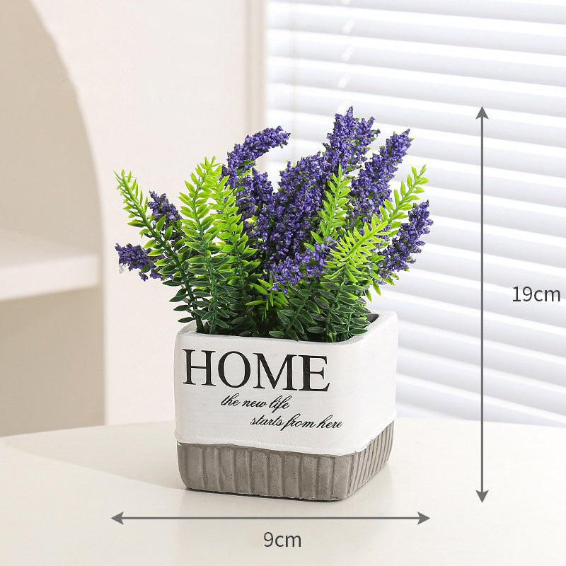 Baby’s Breath Faux Plant Ceramic Pot Home Decor