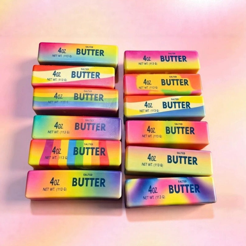 Colorful Butter Squishy PU Slow Rising Stress Relief Toy