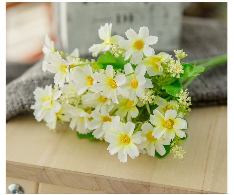 Artificial Daisy Flower Bundle Colorful Faux Floral Decor