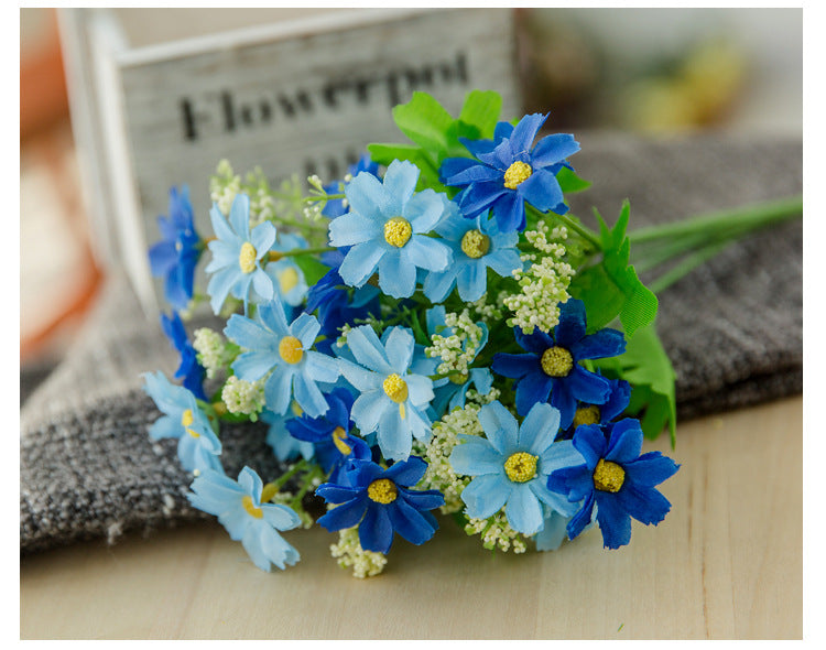 Artificial Daisy Flower Bundle Colorful Faux Floral Decor