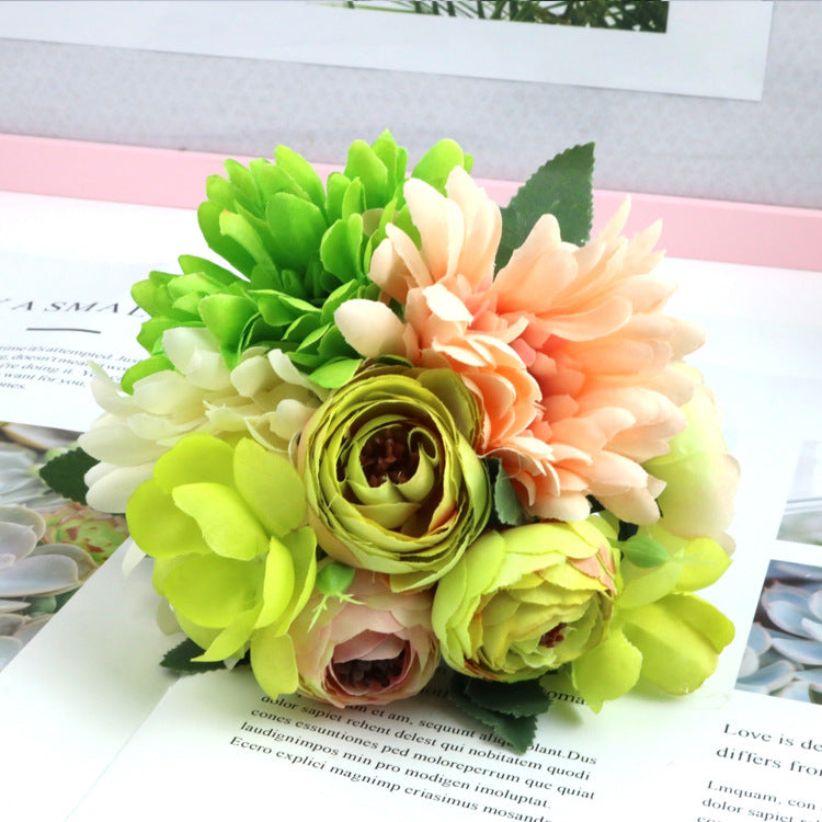 Valentine’s Day Faux Rose Bouquet Multi-Stem Home Decor