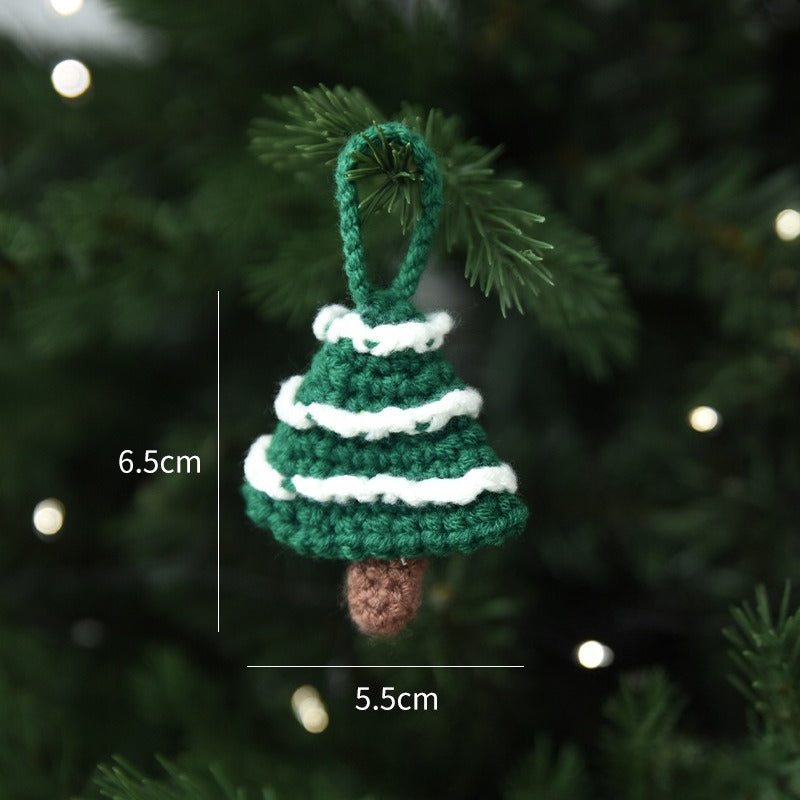 Christmas Crochet Ornament Handmade Holiday Tree Hanging Decor