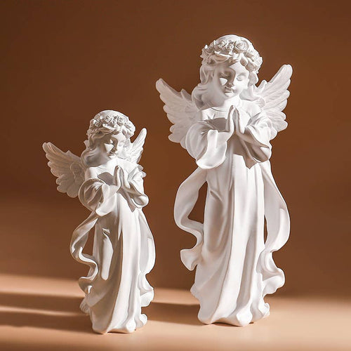 Angel Girl Resin Sculpture Cute Nordic Style Desk Decor