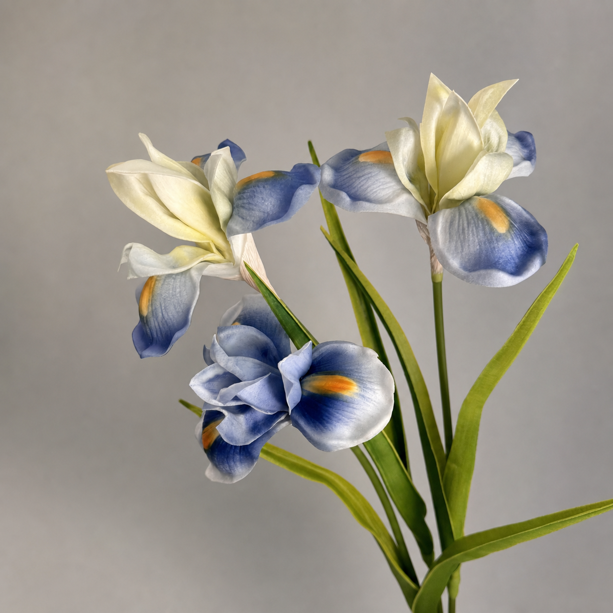 Artificial Iris Flower Faux Floral Stem Home Decor