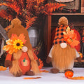 Autumn Harvest Gnome Plush Couple Fall Home Decor Set