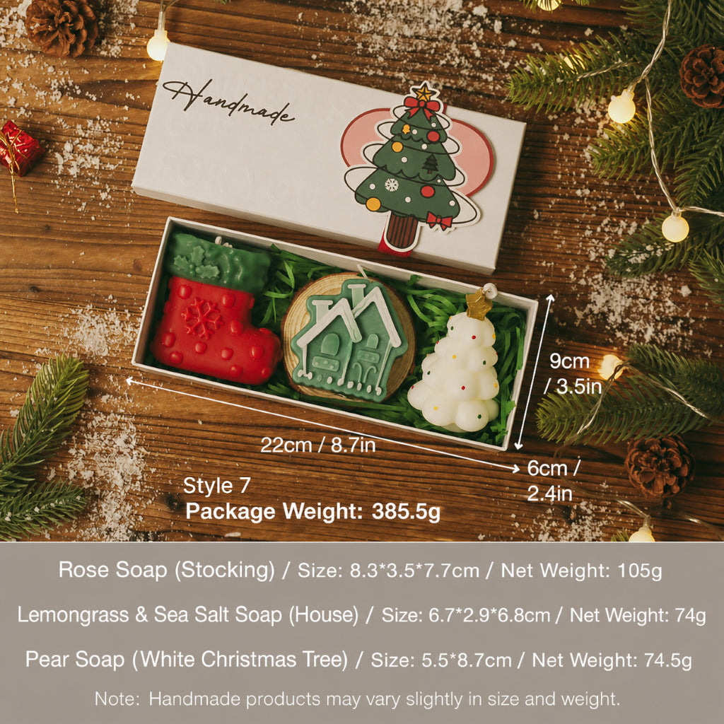 Christmas Scented Candle Gift Box Holiday Decorative Set