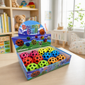 Colorful Hollow Bounce Ball Elastic Sensory Toy