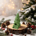 Skiing Gnome Christmas Candle Holiday Decor Festive Tabletop Accent
