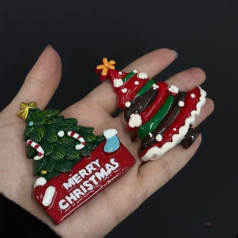 Resin Christmas Tree Fridge Magnet Holiday Decor