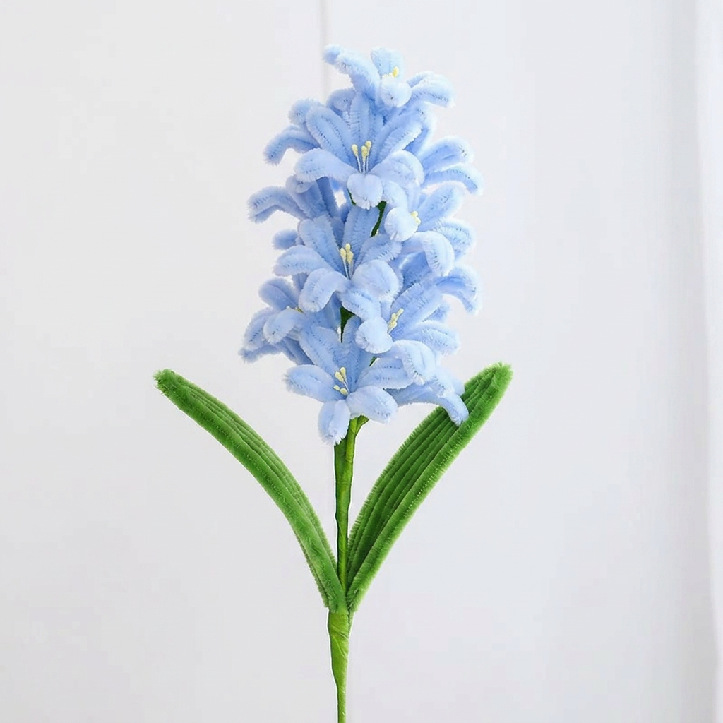 Handmade Hyacinth Flower Stem Faux Floral Decor