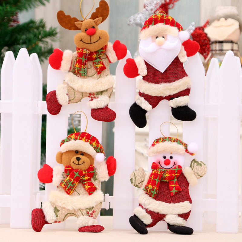 Cute Plush Christmas Hanging Ornament Character Collection