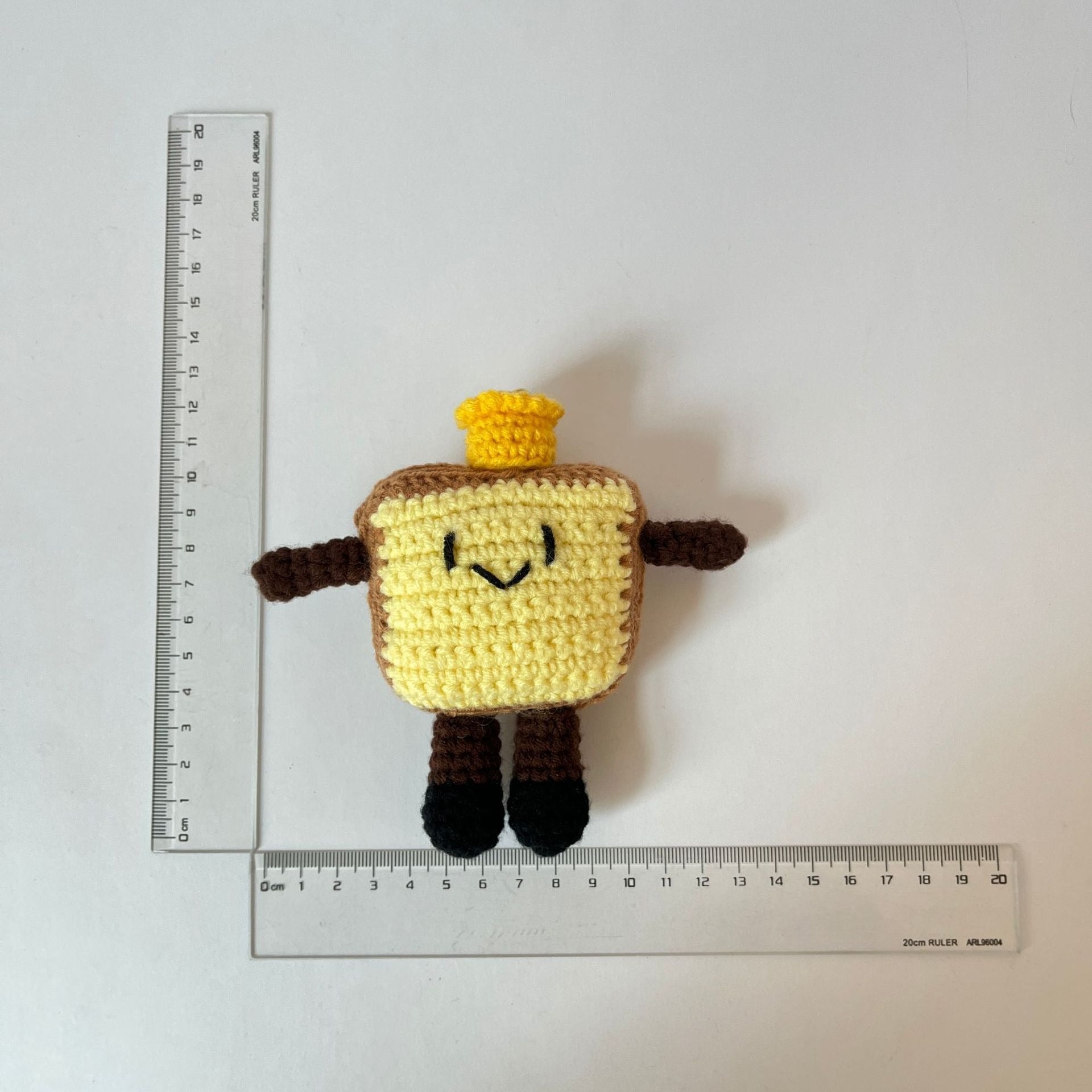 Crochet Bread Plush Keychain Cute Food Charm