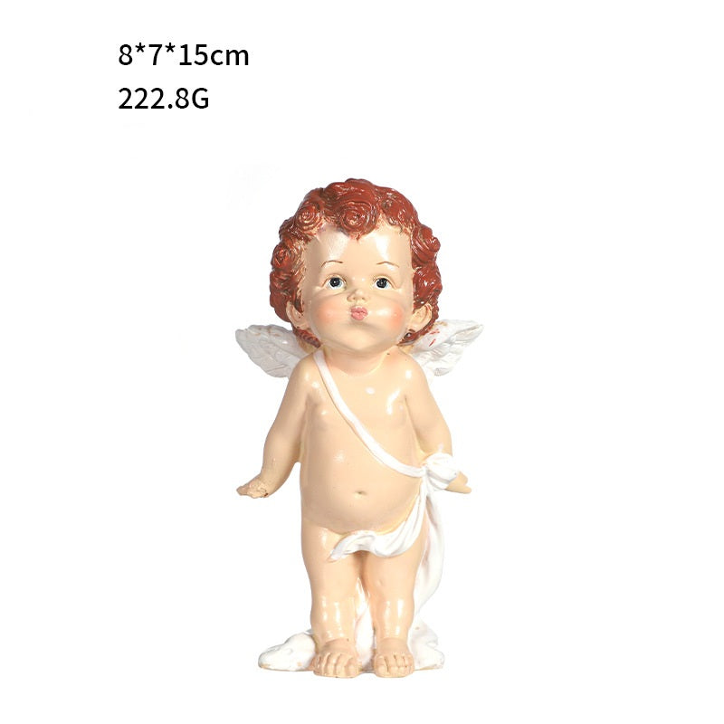 Valentine’s Day Resin Angel Figurine Nordic Garden Decor