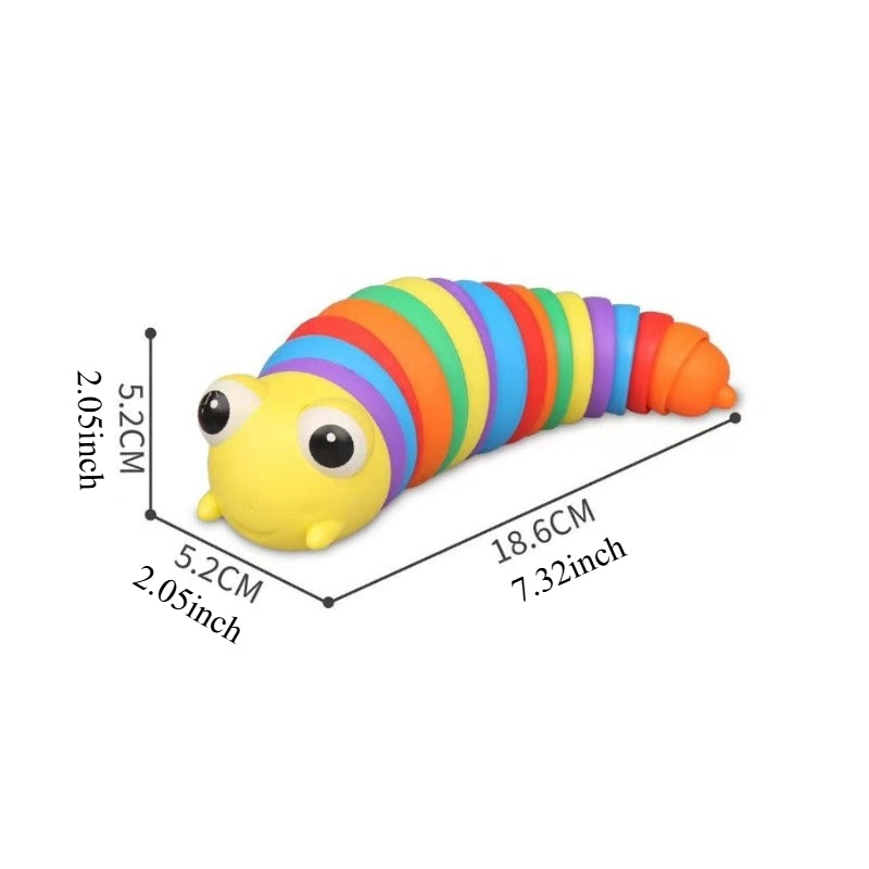 Rainbow Caterpillar Fidget Toy Stretch Sensory Toy