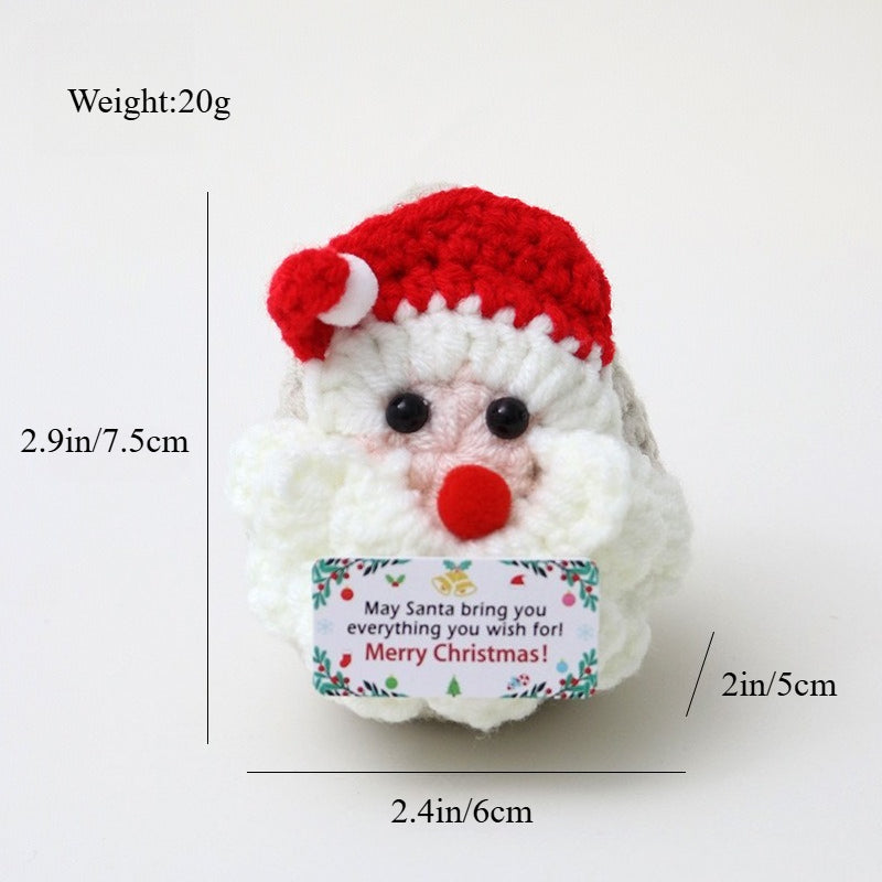 Handmade Crochet Christmas Plush Ornament Gift Decor