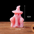 Pink Natural Stone Carved Ghost Figurine Halloween Decor