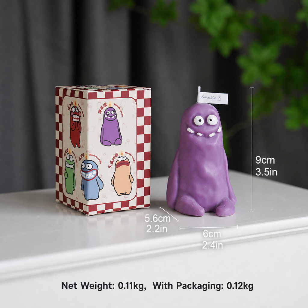 Funny Monster Scented Candle Creative Holiday Gift Decor