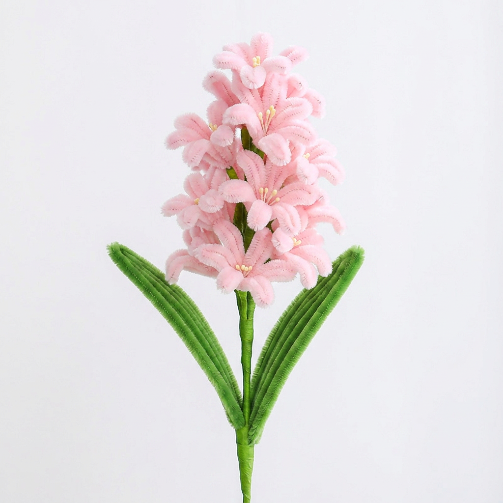 Handmade Hyacinth Flower Stem Faux Floral Decor