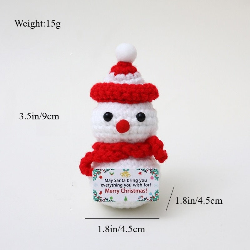 Handmade Crochet Christmas Plush Ornament Gift Decor