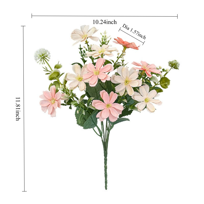 Artificial Daisy Flower Stem Faux Silk Spring Floral Decor